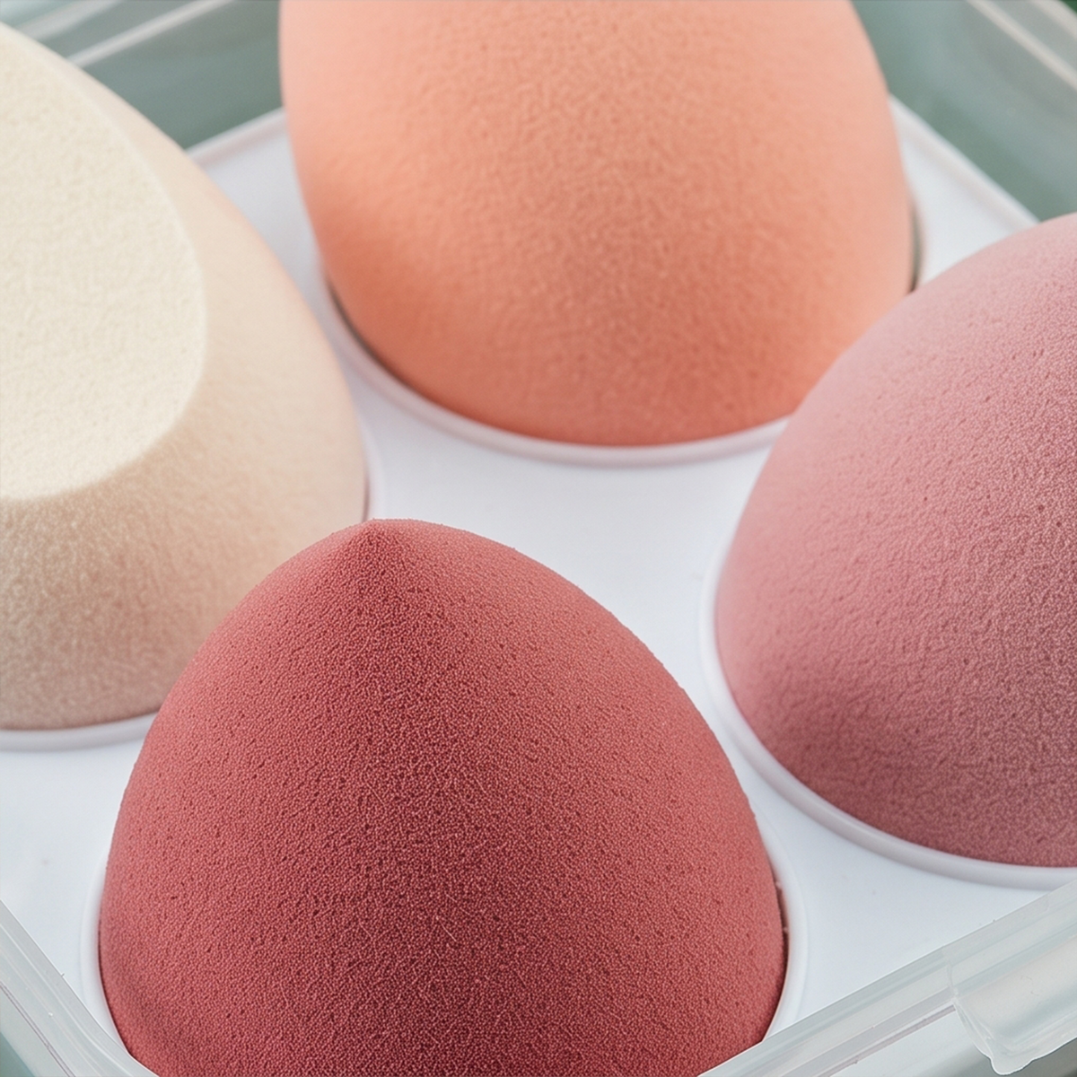 Makeup Sponge Set with Storage Case