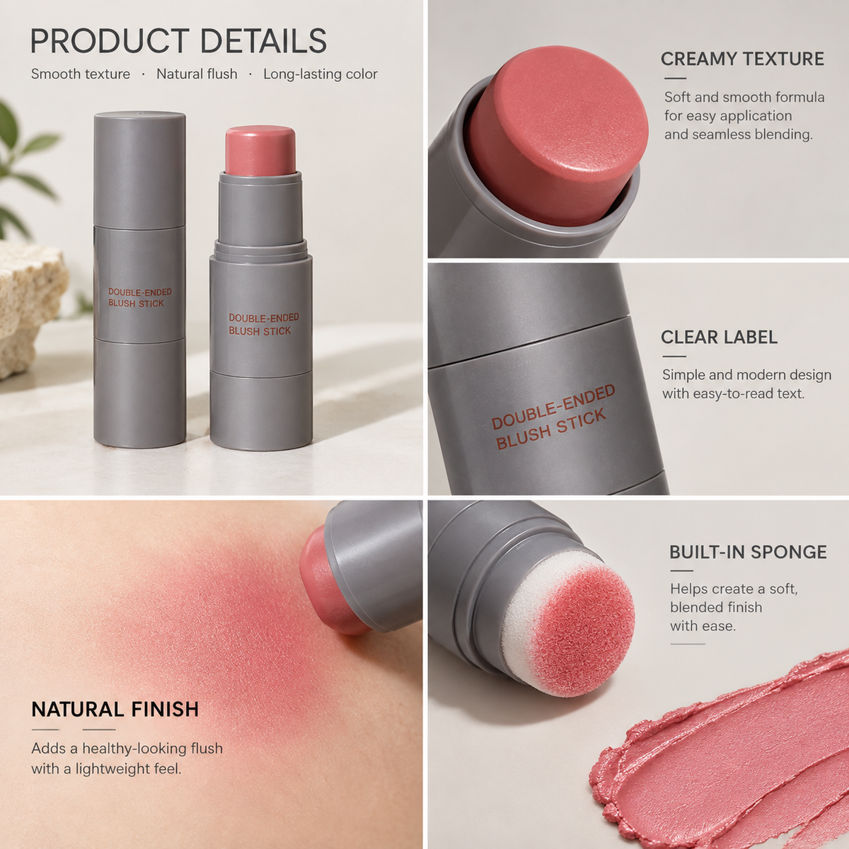 Double-Ended Blush Stick